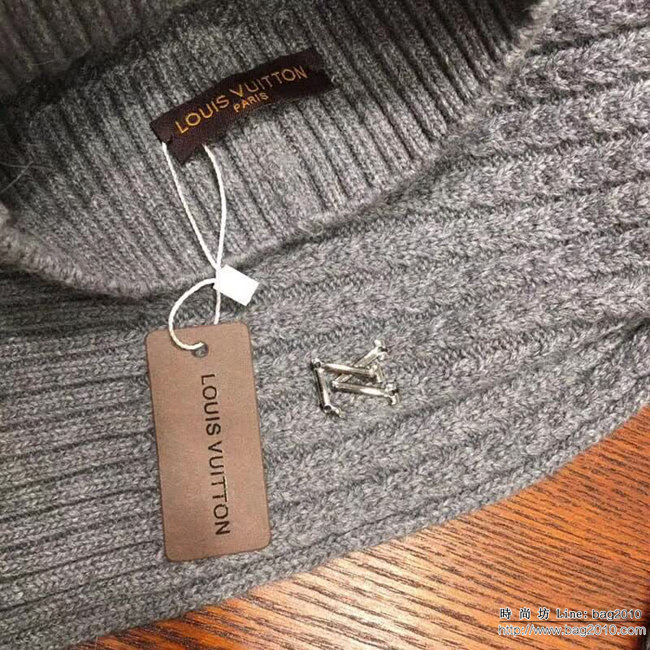路易威登LV 秋冬新款 原單羊毛帽子圍巾套裝 情侶款 男女同款 LLWJ6199